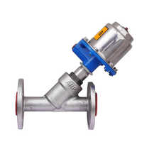 Stainless Steel Flanged Y Valves - 2 Inch Size, Industrial Silver Design With Enhanced Flow Control