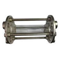 Stainless Steel Side Glass Valve - 4 Inch Size, Silver Color | Industrial Water Media Application