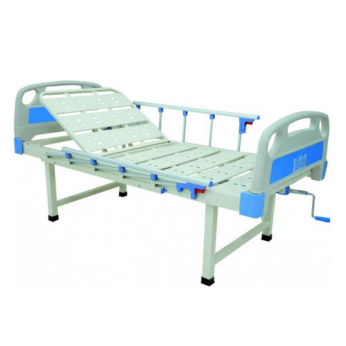 Kw 461 - Backrest Semi-fowler Cot With Aluminium Railings & Abs Boards