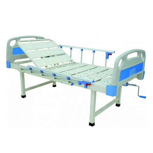 Mild Steel KW 461 - Backrest Semi-Fowler Cot With Aluminium Railings & ABS Boards