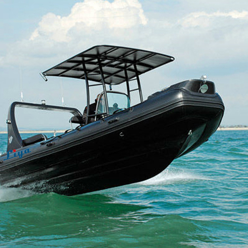 Liya 6.6m semi rigid hull inflatable fishing boats with outboard motor
