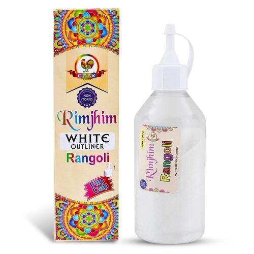 Rimjhim White Outliner Rangoli Bottle 250g