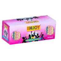 Enjoy Twisted Candle Big Box 10 Pcs - Soy Wax, 3.5x8.5 Inch, Multicolour Pillar Shape | Handmade, Cotton Wick, Perfect For Birthdays & Parties