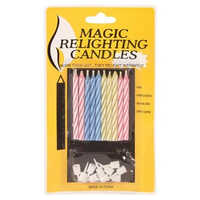 Enjoy Magic Relighting Candles - Beeswax, Decorative Multicolour | Cotton Wick, 10-20 Min Burn Time, Ideal For Birthdays, Home Decoration