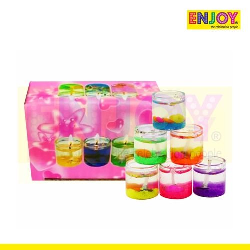 6pc Gel candle