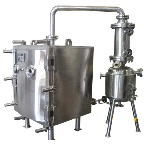 Vacuum Dryer - Stainless Steel, 250 lbs Weight, Gray Color | 1 Year Warranty, Industrial Usage