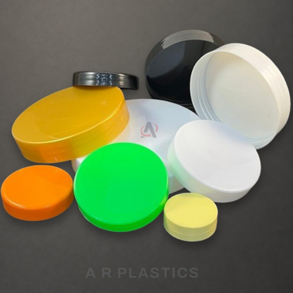 SUNPET JAR CAPS - Plastic Material, Sizes 19mm - 120mm, All Colors | User-Friendly, Lightweight, Economical, Customizable Designs