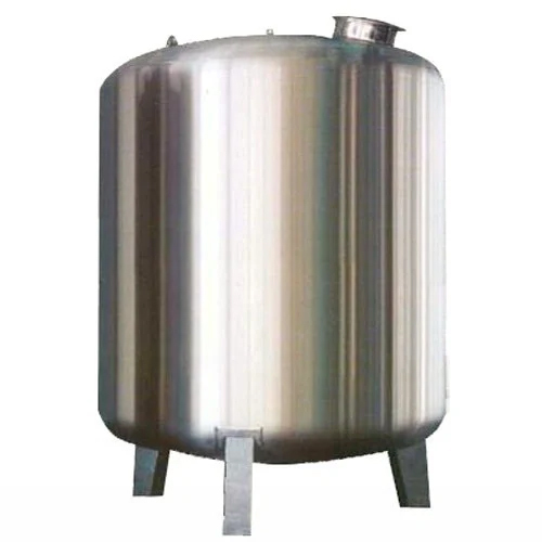 SS Storage Tank - 10000 Liters Capacity Gray Finish | NEW for Pharma Industry Solutions
