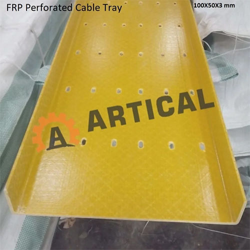 Yellow Frp Perforated Cable Tray