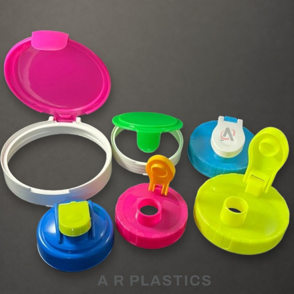 FLIP TOP JAR CAPS - Plastic, 19mm - 120mm , All Colors Available, User-Friendly and Lightweight Design, Suitable for Various Jars