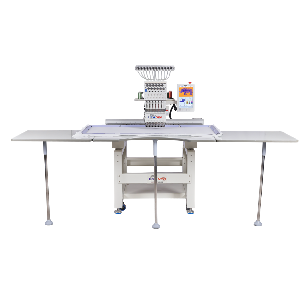 Hsw 2048- Neo Single Head 12 Needle Computerized Embroidery Machine - Color: White