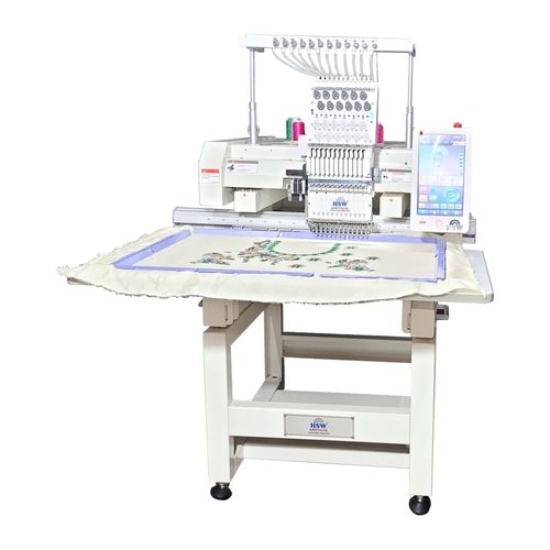 Hsw Kartoos - 2032 Single Head Embroidery Machine - Material: Mild Steel