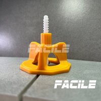 FACILE Tile Leveling System Spiral Kit Reusable  Tile Tools(Orange Cap - 50pcs ) MM2MM PRODUCTS