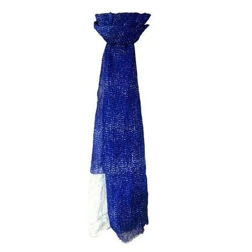 Cotton Linen Scarves - Color: Blue