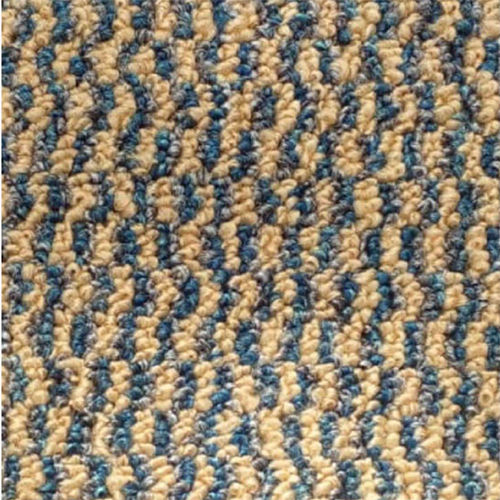 13 Feet Blue Checkmate Broadloom Loop Pile Carpet