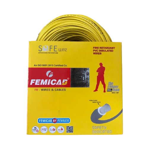 0.75 Sqmm Femicab Multistand Yellow Wire Application: Construction