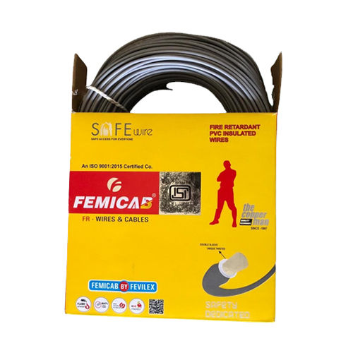 4 Sqmm Femicab Multi Strand Black Wire Length: As Per Requirement  Meter (M)