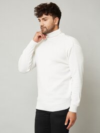 Plain Sweater - Soft Cotton Blend , Perfect For Everyday Style With Jeans Or Trousers