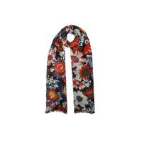 100% Merino Wool Silk Shawls - 70x180 Cm, Beaded Closure, Printed Pattern, Machine Made For Daily Use, Custom Designs Welcome
