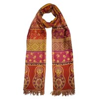 100% Modal Hand Design Shawls - 100% Modal, Size: 70x180 Cm, Color: As Per Pic | Machine Made, Printed Pattern, Ideal For Daily Use