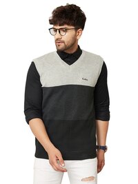 Men Sleeveless V Neck Sweater