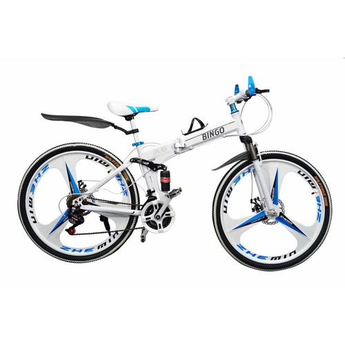 WHITE 21 GEARS FOLDABLE CYCLE