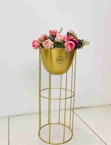 Golden Plnater with golden powder coated stands cheap price with best finish