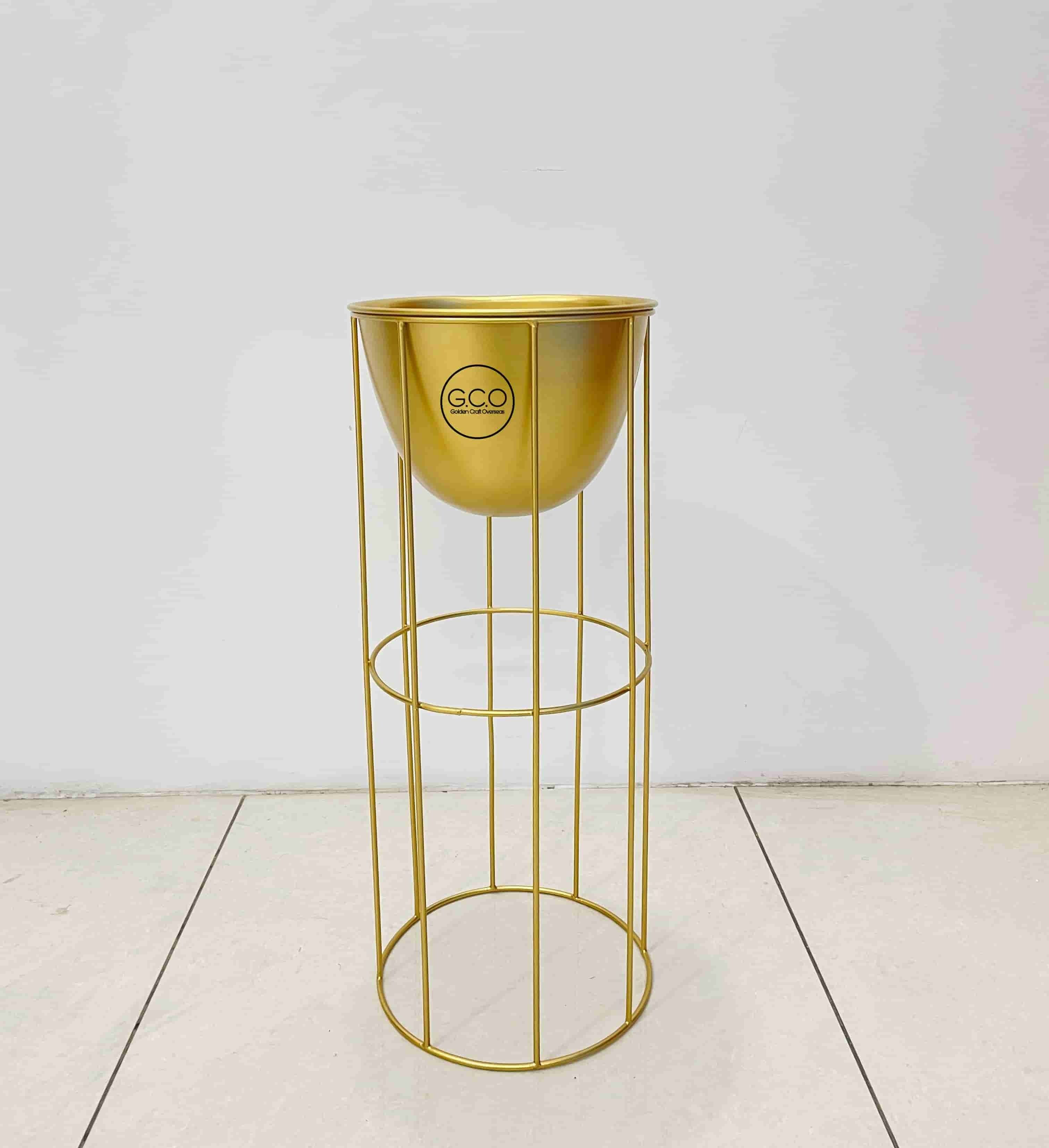 Golden Plnater with golden powder coated stands cheap price with best finish