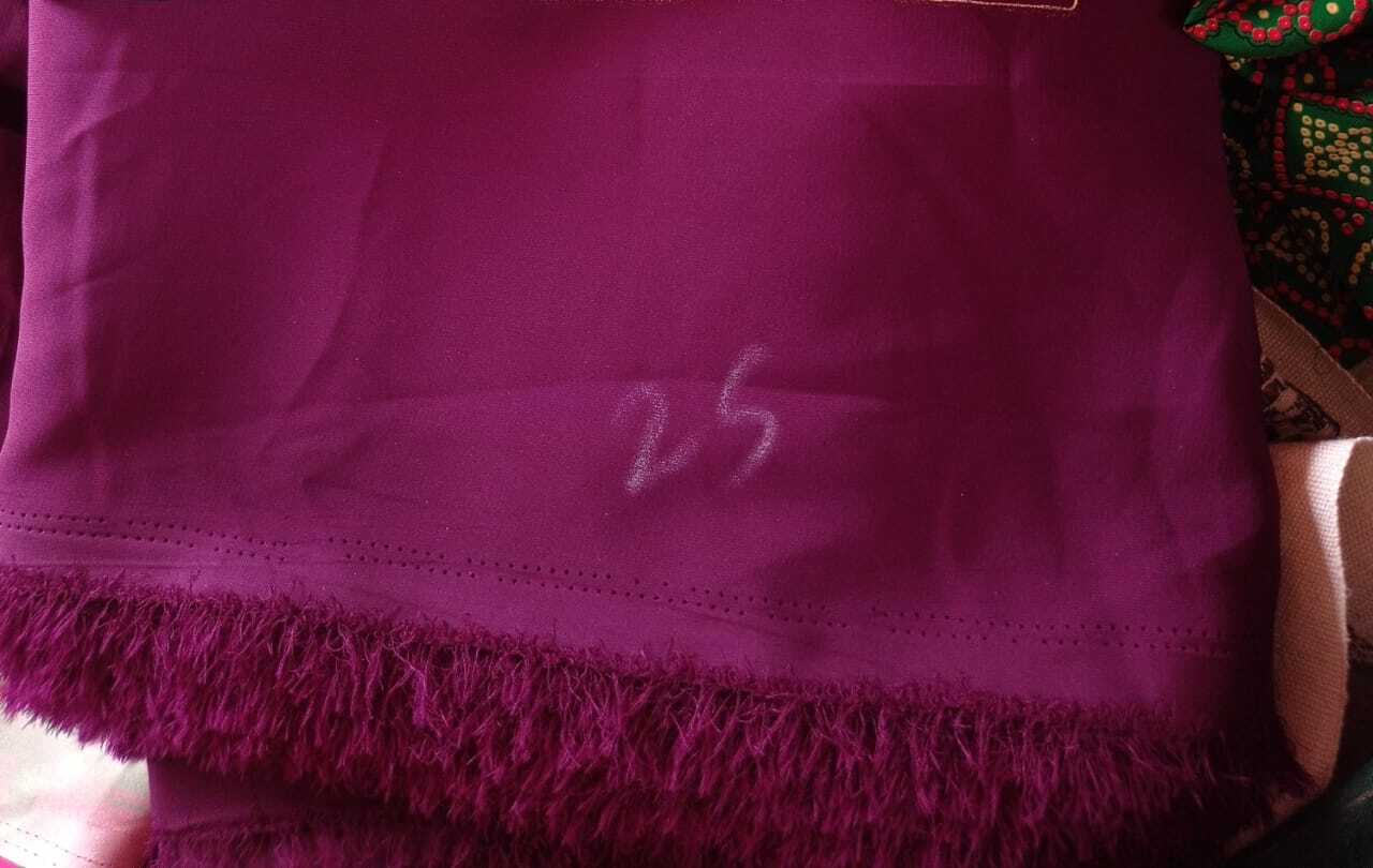 butter crepe fabrics dyed