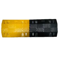 Black And Yellow 500 X 350 X 50 Mm Rubber Speed Bump