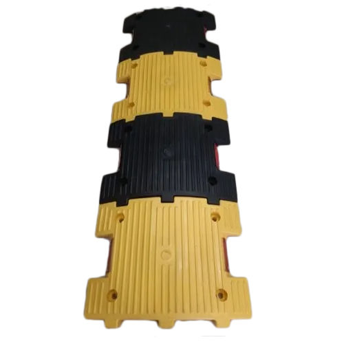 Warning Signal Rubber And Pvc Heavy Toll Plaza Speed Breaker