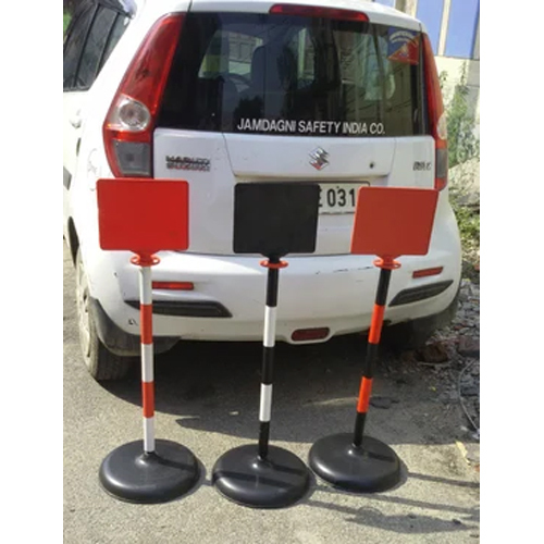 Plastic Sign Post Warning Post For Road Safety and Traffic Control