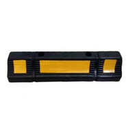 Rubber Car Stopper - Abs Material, Various Sizes Available, Black Color | Warranty Included, Manual Function, Road Safety Warning Signal
