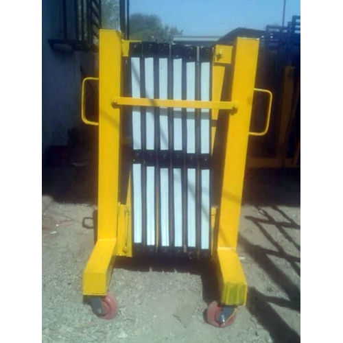 Yellow Steel Road Barrier