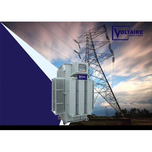 Rolling Contact Type Servo Stabilizer - 1000 KVA, Three Phase AC, 410V Output, 99% Efficiency | Micro Controller Control System, 50 MHz Frequency