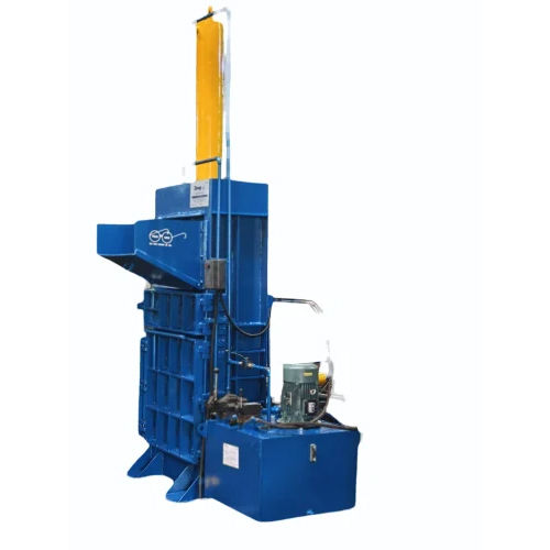 Blue Scrap Pet Bottle Baling Press Machine