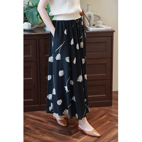 Silk Printed Skirt