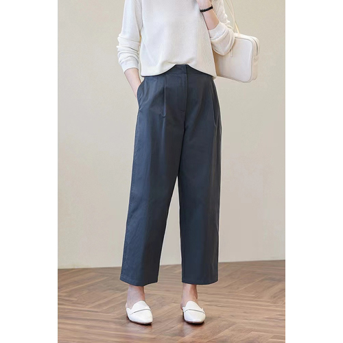 Navy Blue Custom Design Cotton Pants