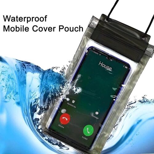 Waterproof & Transparent Plastic Pouch Mobile Cover