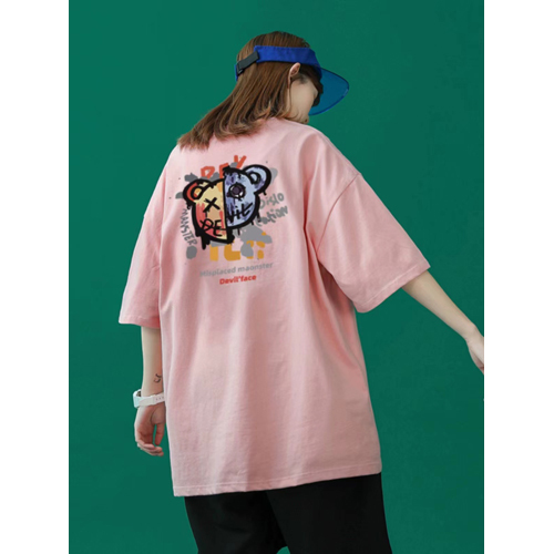 China Private Label Cotton Pink Color T Shirt