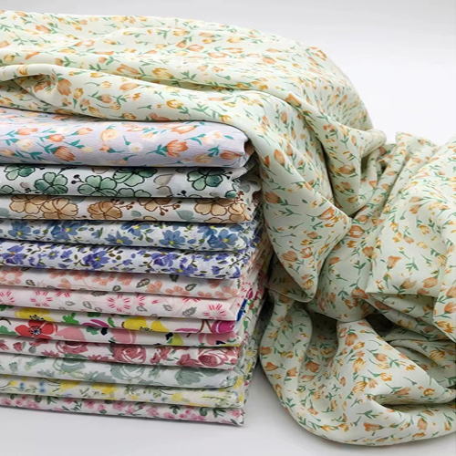 Color Print Polyester Chiffon Cloth Fabric