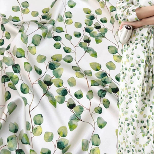 Color Print Silk Apparel Fabric