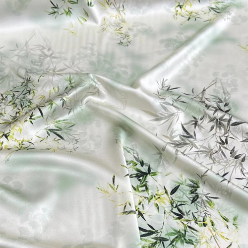 Textile Color Print Silk Apparel Fabric
