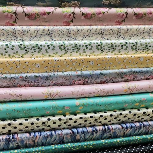 Stylish Color Print Silk Apparel Fabric