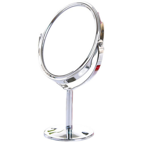 Hd double-sided desktop cosmetic mirror stainless steel