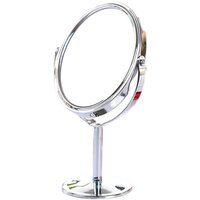 Hd Double-sided Desktop Cosmetic Mirror Stainless Steel - Length: 14.2  Centimeter (cm)