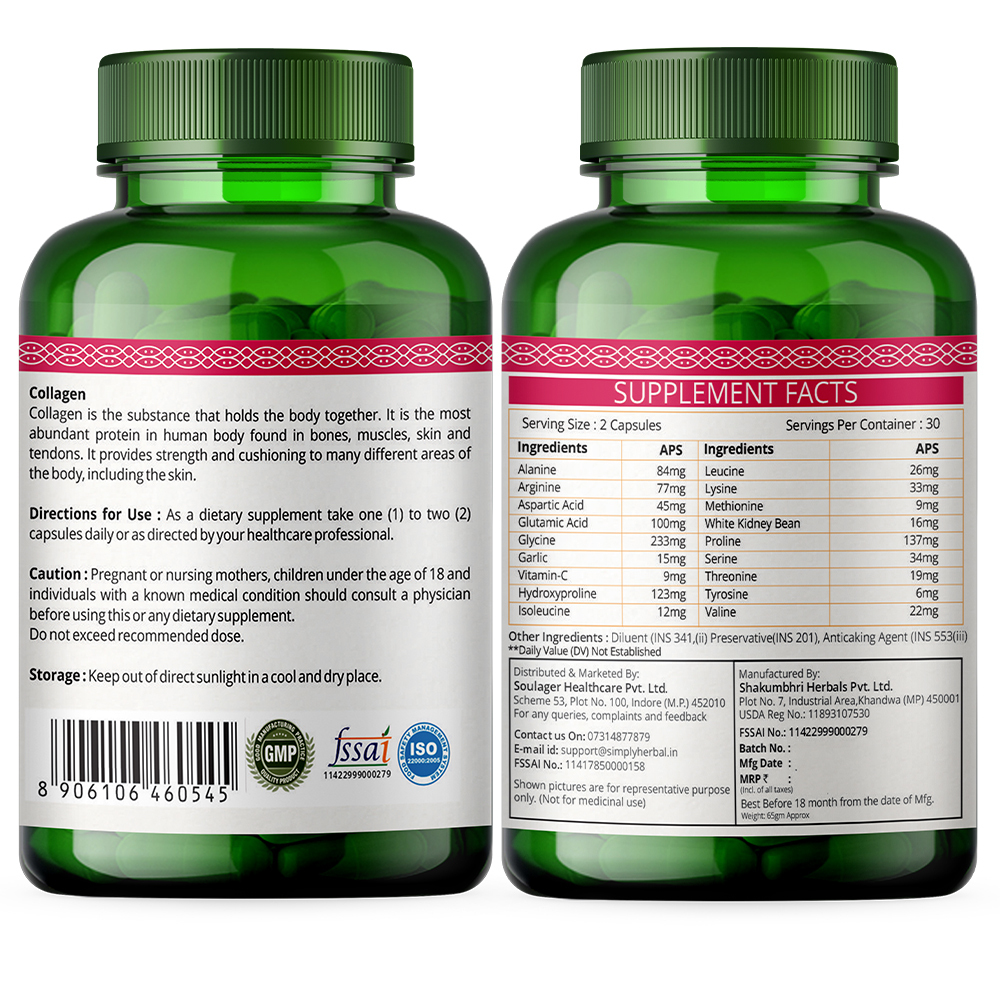 Simply Herbal Collagen Supplement Capsules