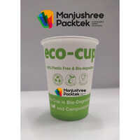 110Ml Long Biodegradable Eco Cup - Color: Multicolour