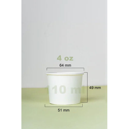 110 Ml Regular Plain Paper Cup