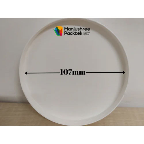 107Mm Paper Lids For Paper Food Container - Color: White